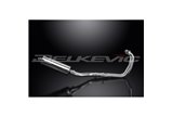 YZFR3 YZF-R3 2015-2024 / SILENZIATORE OVALE 350MM (14 POLLICI) SISTEMA COMPLETO 2-1 ACCIAIO INOX 304