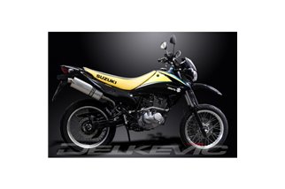 SUZUKI DR125SM 2009-14 SISTEMA DI SCARICO COMPLETO SILENZIATORE BSAU OVALE INOX DA 350 MM