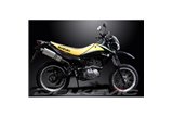 SUZUKI DR125SM 2009-14 SISTEMA DI SCARICO COMPLETO SILENZIATORE BSAU OVALE INOX DA 350 MM