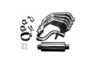 YAMAHA XJ6 DIVERSION 09-18 SISTEMA DI SCARICO COMPLETO SILENZIATORE OVALE IN ACCIAIO INOX DA 350 MM