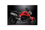 HONDA MSX125 GROM 13-15 TAILTIDY SISTEMA DI SCARICO COMPLETO 350MM INOX OVALE