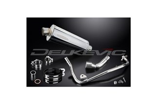 HONDA MSX125 GROM 13-15 PARAFANGO SISTEMA DI SCARICO COMPLETO 350MM OVALE INOX