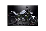 KAWASAKI Z650 2017-2023 SCARICO COMPLETO 2-1 350MM OVALE INOX SILENZIATORE CAN