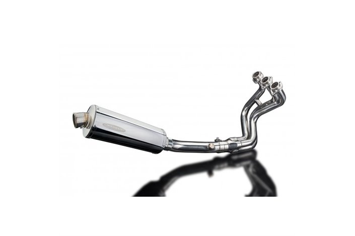 YAMAHA MT09 SPORT TRACKER 2014-2020 FULL EXHAUST 350MM STAINLESS OVAL SILENCER