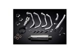 KAWASAKI Z900 17-19 SISTEMA DI SCARICO COMPLETO SILENZIATORE BSAU OVALE INOX DA 350 MM