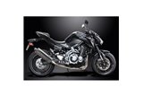 KAWASAKI Z900 17-19 SISTEMA DI SCARICO COMPLETO SILENZIATORE BSAU OVALE INOX DA 350 MM