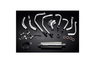 HONDA VFR800X CROSSRUNNER 11-14 SCARICO COMPLETO SILENZIATORE OVALE INOX DA 350 MM