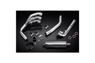 TRIUMPH TIGER 800 2010-19 SISTEMA DI SCARICO SILENZIATORE OVALE INOX DA 350 MM