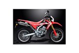 SISTEMA DI SCARICO COMPLETO HONDA CRF250L 2017-2020 SILENZIATORE BSAU OVALE INOX DA 350 MM