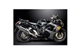 SUZUKI GSX1300R HAYABUSA 08-20 4-2 SISTEMA DI SCARICO 350MM INOX OVALE BSAU