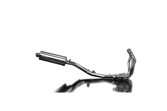 KAWASAKI 1000 VERSYS 2010-2014 FULL EXHAUST 4-1 350MM OVAL STAINLESS SILENCER