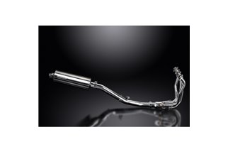 KAWASAKI 1000 VERSYS 2010-2014 SCARICO COMPLETO 4-1 350MM SILENZIATORE OVALE INOX