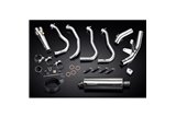 SUZUKI GSX-S1000F 2015-2020 350MM SCARICO COMPLETO SILENZIATORE OVALE INOX BSAU