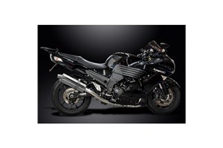 KAWASAKI ZZR1400 08-11 SISTEMA DI SCARICO 4-1 350MM INOX OVALE BSAU