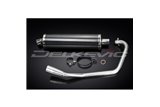 HONDA CBF125 2008-2015 SISTEMA DI SCARICO COMPLETO 450MM CARBONIO OVALE BSAU SILENZIATORE