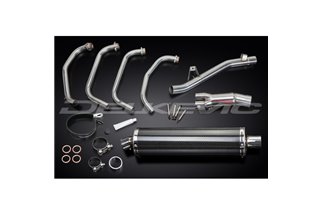 SUZUKI GSF1200 BANDIT 95-07 FULL EXHAUST 450MM CARBON OVAL BSAU SILENCER