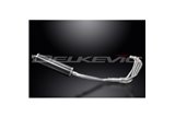 SUZUKI GSX600F 97-06 SISTEMA DI SCARICO COMPLETO 4-1 SILENZIATORE BSAU OVALE IN CARBONIO DA 450 MM