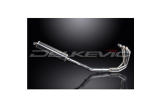 SUZUKI GSX650FA 2007-16 FULL EXHAUST SYSTEM 450MM CARBON OVAL BSAU SILENCER