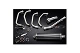 SUZUKI GSX750F SPORTS 98-06 FULL EXHAUST SYSTEM 450MM CARBON OVAL SILENCER