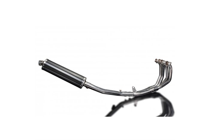 HONDA CBR600F 2001-2006 FULL EXHAUST SYSTEM 450MM CARBON OVAL SILENCER