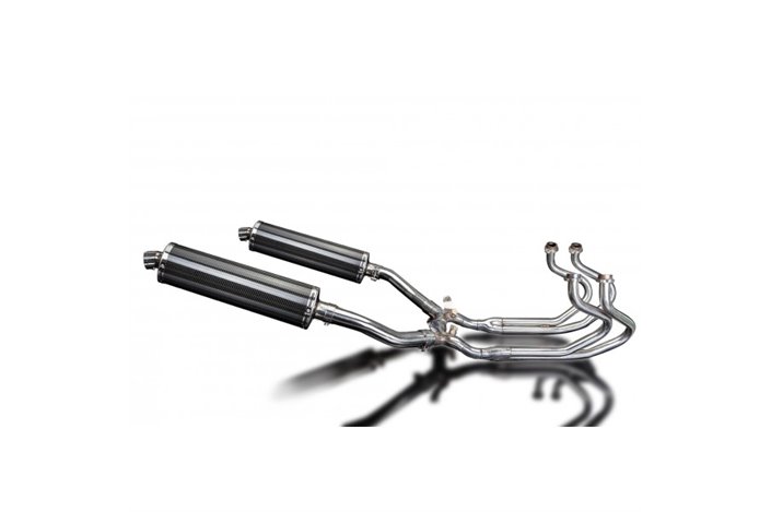 HONDA ST1300 PAN EUROPEAN ABS FULL EXHAUST SYSTEM 450MM CARBON OVAL BSAU