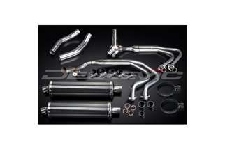 HONDA ST1300 PAN EUROPEAN ABS FULL EXHAUST SYSTEM 450MM CARBON OVAL BSAU