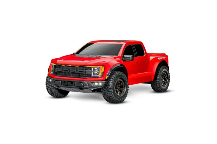 Automodello RC Traxxas Rosso Ford F-150 Raptor-R 1:10 4wd Vxl-3s Brushless Tqi TSM