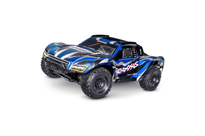 Automodello RC Traxxas Blue MAXX SLASH Vxl-6s TSM Short Course Truck TQi