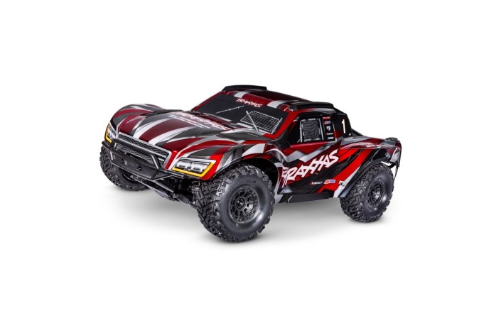 Automodello RC Traxxas Red MAXX SLASH Vxl-6s TSM Short Course Truck TQi