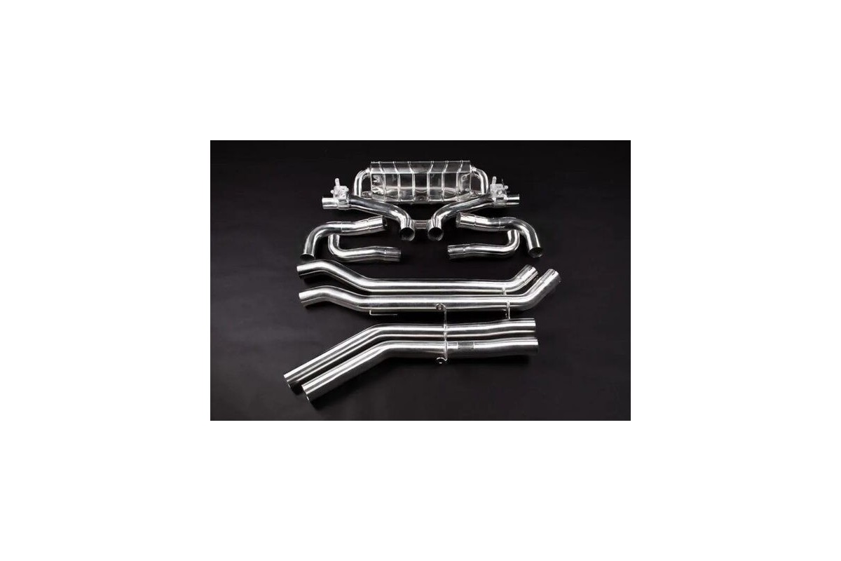 Exhaust with valves and central silencer replacement for oem tips Capristo audi SQ8 from 2020 02AU11903016SQ