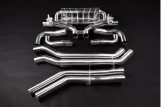 Exhaust with valves and central silencer replacement for oem tips Capristo audi SQ8 from 2020 02AU11903016SQ