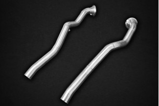 Stainless steel decatalyst downpipe with thermal blankets capristo ferrari f12/812sf 02FE03703005