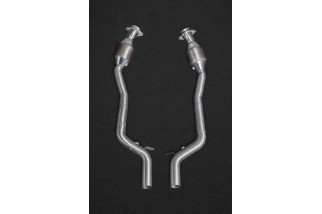 Exhaust system with valves and sports catalysts 250 cell capristo jaguar F-Type V8S 02JA02803026