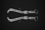 Stainless steel decatalyst downpipe with thermal blankets capristo mclaren m838t/e 02ML11103005