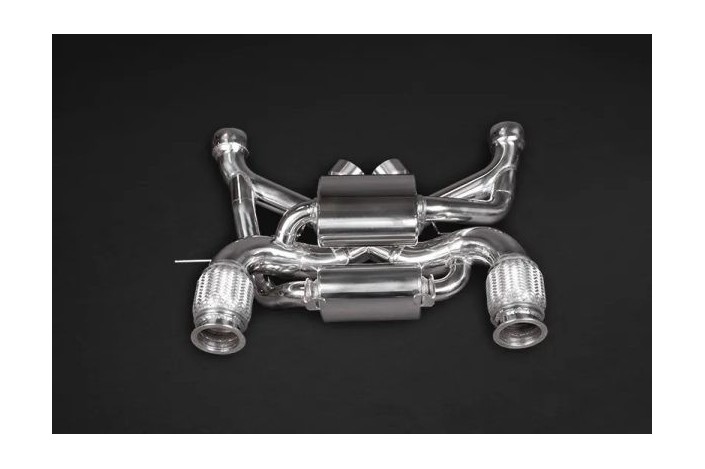 Exhaust system with valves and sports catalysts 250 cells capristo mclaren 720s from 2017 02ML11003020