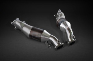 Edelstahl-Sportkatalysator-Downpipe 250 Zellen Capristo Nissan GTR MK3/5/Nismo 02NI09503019