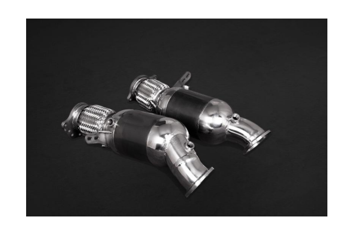 Stainless steel sports catalyst downpipe 250 cells capristo rolls royce cullinan from 2018 02RR12903001