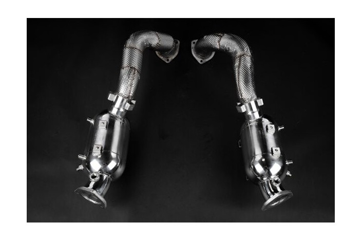 Catalyseurs en acier inoxydable 250 cellules pour Porsche 718 GT4 RS Capristo 02PO01003025